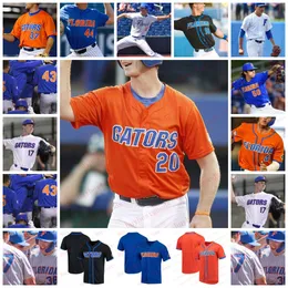 Custom Florida Gators NCAA College baseballtröja Pete Alonso Harrison Bader Jacob Young Butler Nathan Hickey Josh Rivera Christia-tröjor sydda