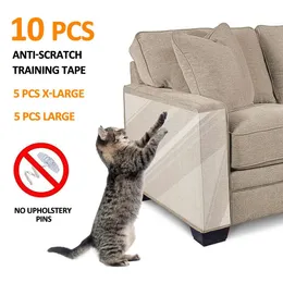 Scratchers 10st/Lot Couch Cat Scratch Guards Mat Scraper Cat Tree Scratching Claw Post Paw Sofa Protector för katter Scratcher Pet Möbler