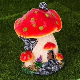 Decorative Objects House Fairy Garden Decoration Resin Crafts Ornament Miniature Fairy Garden Accessories 230506