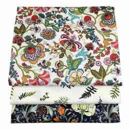 Ткань Syunss Retro Printed Clate с цветами хлопчатобумажная ткань с лопатками для блокнот детские подушки платья Cora P230506
