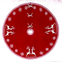 Dekoracje świąteczne 1 PC Tree Spódnica akrylowa okrągła okrągła świąteczna dolna okładka imprezowy dywan do el1