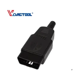 Diagnostic Tools Diagnostictool Obd Male Female Plug Obd2 16Pin Connector Ii Adaptor Obdii J1962 In Stock Drop Delivery Mobiles Moto Dhu04