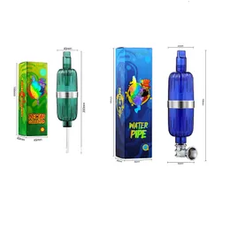 DHL Water Pipe Bong PC Nectar Collector Hookahs cross-border hand-held Water Pipe With Glass Tips Dab Oil Rigs Dry Burning Cream Set Gift Box