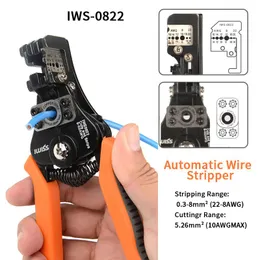 Automatische Abisolierzange von Tang, Abisolierzange, Multifunktions-Drahtschneider für Elektriker, 0,358,2 mm², multifunktionale Abisolierzange