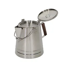 Camp Kitchen Stansport ze stali nierdzewnej 18 filiżanek kawy Percolator USA P230506