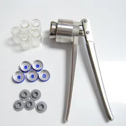 Tang manual de aço inoxidável crimper frasco tampa aferidor para 13/15/20mm alumínio plástico/alumínio máquina seladora garrafa portátil