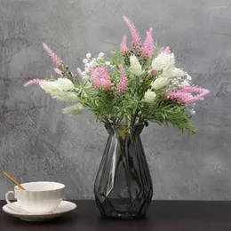 装飾的な花の非witheringな再利用可能なPO小道具屋内の家の装飾シミュレーションフラワーブーケラベンダーパーティー用品