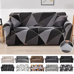 Pokrywa krzesła Coolazy Scheme Plaid Sofa Slipcover Elastyczna do salonu sofa sofa Couch Couch Decor Home Decor 1 2 3 4 Seter 230505