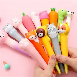 Soft Sponge Pink Pig Pressure Relief Gel Pen School Stationery 0.5mm Black Kids Toy Pen GC2096