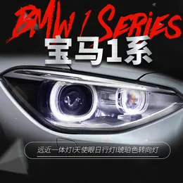 Car Styling Per BMW SERIE 1 F20 20 12-20 15 Aggiornamento Alta Configurazione Fari Angel Eye Corsa E Jogging Luci Accessori