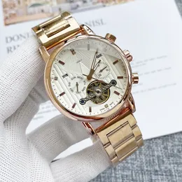 2023 designer de marca masculina moda mecânica automática relógios de pulso de luxo patekity turbillon assistir couro daydate moon fase movy watches watches