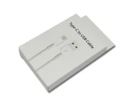 Cabo USB tipo C para Huawei Xiaomi Data de carregamento rápido Cabos C Tipo de carregador Cabelo celular Samsung Cabos com caixa de varejo