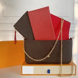Сумки для кроссбоба сумочки сцепление пакет роскошная дизайнерская сумка женщин любимая 3 куска сумки на плечо кошелька