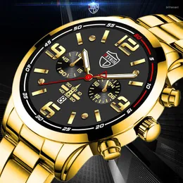 Wristwatches DEYROS Top Mens Watches Reloj Hombre Business Casual Calendar Quartz Luminous Watch For Men Clock Relogio