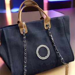 Channel Designer Beach Pearl Large Tote Bag Purses Woman Handbag Luxurys Handbags Shoulder Crossbody Totes Lady Fashion Canvas Bags High Quality