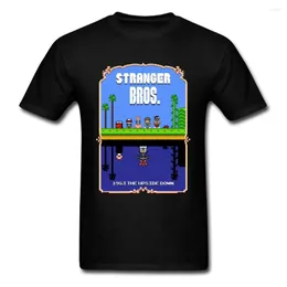 T-Shirts für Männer Big Discount Breath Cotton T-Shirt Stranger Bros 90 Cartoon Funny For Student Gift Tshirt Things