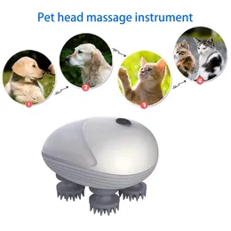 Grooming Multifunctional USB Electric Head Massager Pet Cat Dog Massager vibrerande hårbotten Kropp Djup Massage Förhindra håravfall Lättnad