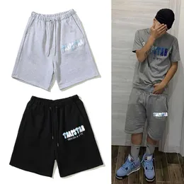 Tasarımcı Kısa Moda Günlük Giyim Trendy Trendy Trendy Trapstar Gökkuşağı Eşarp İşlemeli Sıradan Şortlar Capris Yaz Unisex Gevşek Çiftler Joggers Spor Giyim