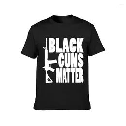 Męskie koszulki Czarne pistolety Matter Pro Gun AR 15 2nd AME Shirt Podstawowa solidna bawełniana design okrągły kołnierz słynny strój swobodny