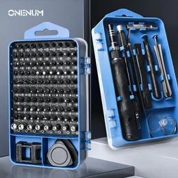 Schroevendraaier ONENUM Precision Screwdriver Set 115/117/122 In 1 Magnetic Screw Bits Multifunction Kit Household Small Electronics Repair Tools