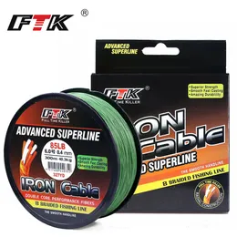 Braid Line FTK 8 Filo intrecciato 300m 1.06.0 # Codice 2385LB Lenza intrecciata a 4 colori Lenza super resistente all'abrasione 230505