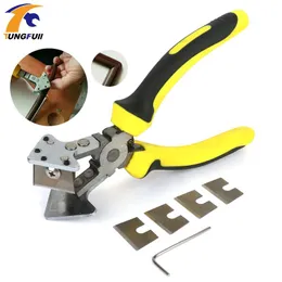 Schaar Industrial 90° Right Angle Wire Duct Cutter PVC PE Plastic Pipe Hose Scissor Plier Cut Rubber Strip Scissors Angle Cutter