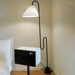플로어 램프 클래식 확산 예술 조명 독특한 빈티지 북유럽 천연 골동품 스탠딩 램프 침실 방은 미적 장식
