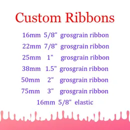 accessories 50yards Custom Printed Grosgrain Ribbon DIY Crafts Webbing Folded Over Elastic FOE