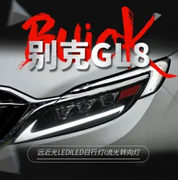 Car Front Lights for Buick GL8 20 17-20 20 upgrade ES Style headlight LED Headlights DRL Dynamic Turn Signal Lamp Projector Lens