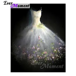 Stitch immer moment Diamond Stickerei Hochzeitskleid Diamant Mosaic Vollquadratische Übungen Home Dekoration Kunstwerk Diamant Malerei ASF1114