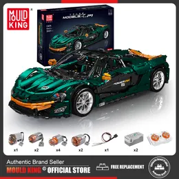 Blocks MOLD KING 13091 Kit modello di costruzione di auto tecniche Electric P1 Speed Sport Mattoni Giocattoli Regali di Natale per ragazzi e bambini 230506