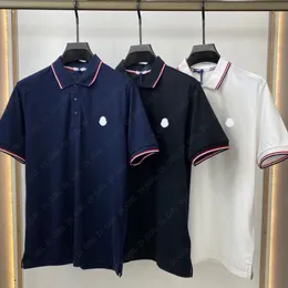 Polo Mens T Shirt Designer Skull Print Tshirts Tops With Stripe Unisex korta ärmar S-3XL