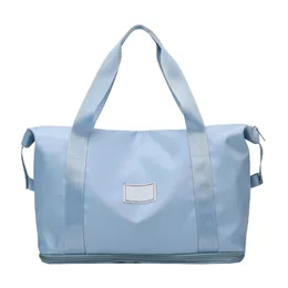 Sport Bags Yoga Shopping Large Capacity Hand Luggage Travel Handbag Weekender Oxford Cloth Sports Bag Training Waterproof Wet Pocket G230506