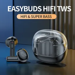 Nya TWS Bluetooth Transparent Shell Mini Space Capsule Semi-in-Ear Trådlösa hörlurar