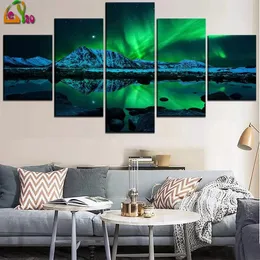 Stitch Multipicture 5D Diamond Painting Landscape Natural 5 pezzi Puzzle Picco