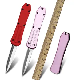 Messen Mini D2 Steel Folding Knife OTF Automatic Knife Camping Self Defense Scalpel Knife Keychain Knife Hunting Survival Utility Tools