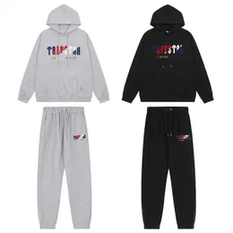 Designer Clothing Fashion Tracksuit Hoodie Trendy Trapstar Blue Red Towel Embroidered Plush Men's Women's Couple Sweater Guard Pants Casual Set Sportswear