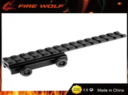 Fire Wolf 20mm 20mm Picatinny Weaver Rail Scope Extension D0026 QD Long Riser Mounts Conversor de adaptador de base para Hunting1080966