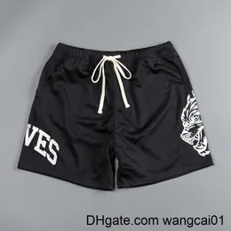 Wangcai01 shorts masculinos 2023 New Street Fashion Men's Summer Mesh Burda Shorts Casual Roupas Casual Treino de corrida Men Ginástica