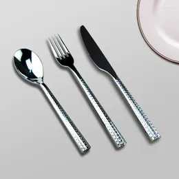 Servis uppsättningar Set Knife Fork Spoon Tabellery Cotlecty Kitchen Dinner Couverts de Table -redskap