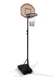 Neuer Outdoor-Basketballpfosten Jugend 10-Fuß-Basketballbrettständer mit Mini-Basketball-Torkorb auf Rädern8279523