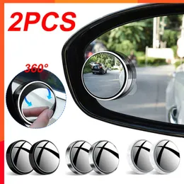 New 360° Adjustable Car Blind Spot Mirror Safety Driving Wide Angle Rearview Mirror Auxiliary Round Frame Clear Car Rear View