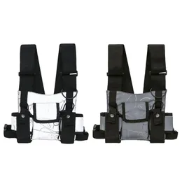 Jagdjacken Tactical Harness Walkie Talkie Radio Hüfttasche Weste Military Chest Rig Reflektierende Tasche Holster