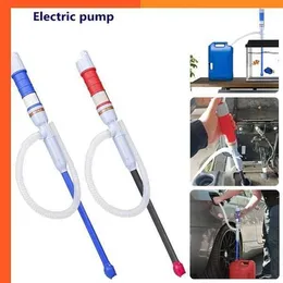 Ny bärbar flytande oljeöverföring Pump Handhållen pump Batterin Drivna flytande överföring Verktyg Manual Oil Pump Siphon Fuel Siphon Slange