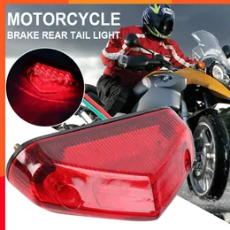 Ny Universal Motorcykel DC 12V 12 LED -bromsstopp Bakljus Signalindikatorer Ljuslampa för motorcykel Motorcykel ATV Dirt Bike