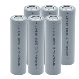 batteria agli ioni di litio 18650 4500 mAh a punta / torcia a led da 3,7 V / batteria ricaricabile a ventola