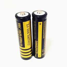 18650 4500MAH LI-INIONバッテリー3.7Vリチウムバッテリー、明るい懐中電灯などで使用できます。高品質のブラックゴールドカラー