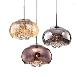 Hängslampor moderna K9 Crystal Lamp Glass Shade Cristal Chandeliers for Living Bedroom Dinning Room Ljusarmaturer