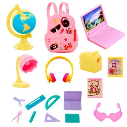 Kawaii 26 artiklar/Lot Miniature Dollhouse Accessories 30cm för Barbie Dolls Kids Toys Birthday Things Diy Game Christmas