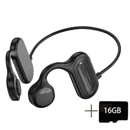 Prawdziwe bezprzewodowe słuchawki douszne słuchawki kości Bluetooth 5.2 Słuchawki bezprzewodowe Wodoodporny zestaw słuchawkowy sportowy z mikrofonem do treningu jazda samochodem